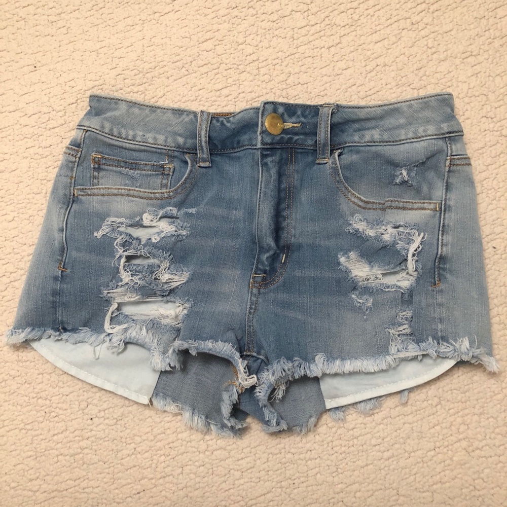 American eagle distressed shorts